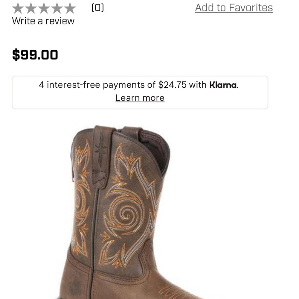 Georgia Boot. Youth size 4.5.